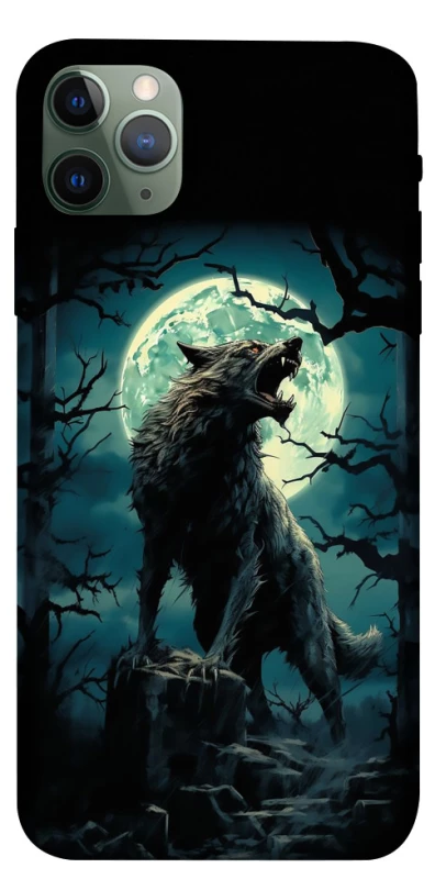 Чохол на Apple iPhone 11 Pro Max (6.5") Вовк під місяцем фото 1 з 1