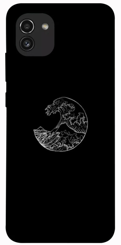 Чохол на Samsung Galaxy A03 Black tsunami фото 1 з 1