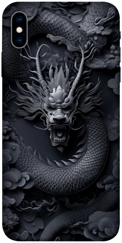 Чохол на Apple iPhone X (5.8") black dragon фото 1 з 1
