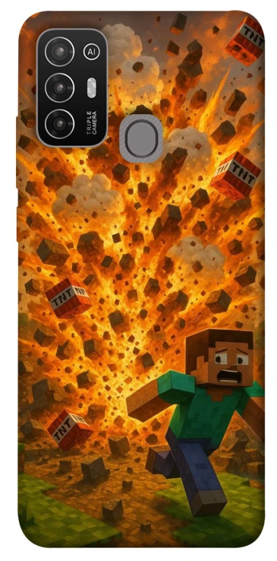 Чохол на ZTE Blade A52 Minecraft v7 фото 1 з 1