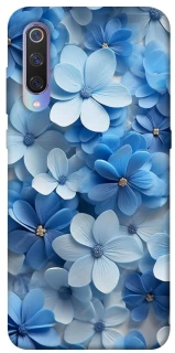 Чохол на Xiaomi Mi 9 Сині квіти фото 1 з 1