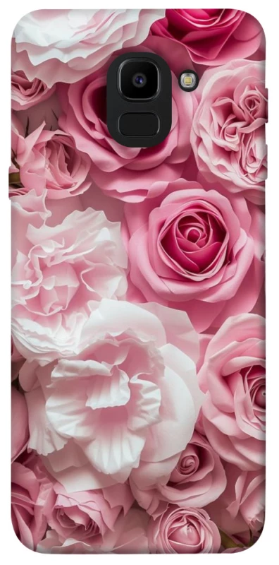 Чохол на Samsung J600F Galaxy J6 (2018) Рожеві Квіти фото 1 з 1