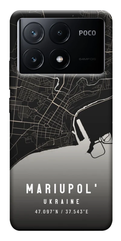 Чехол на Xiaomi Poco X6 Mariupol map фото 1 из 1