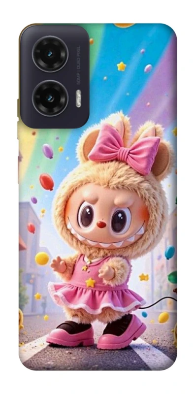 Чохол на Motorola Moto G35 Labubu rainbow фото 1 з 1