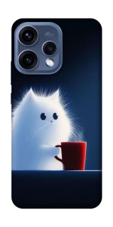 Чехол на Oppo Reno 15 Чехол кот с кофе фото 1 из 2