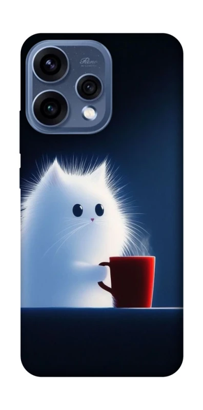 Чехол на Oppo Reno 15 Чехол кот с кофе фото 2 из 2