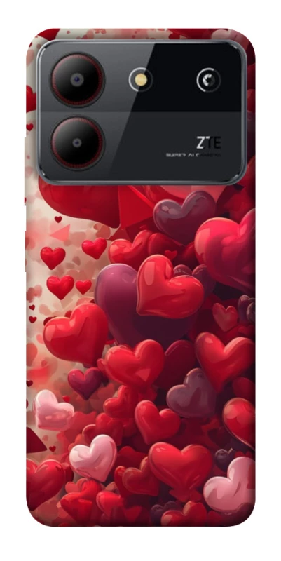 Чохол на ZTE Blade A54 4G Many hearts фото 1 з 1