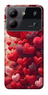 Чохол на ZTE Blade A54 4G Many hearts фото 1 з 1