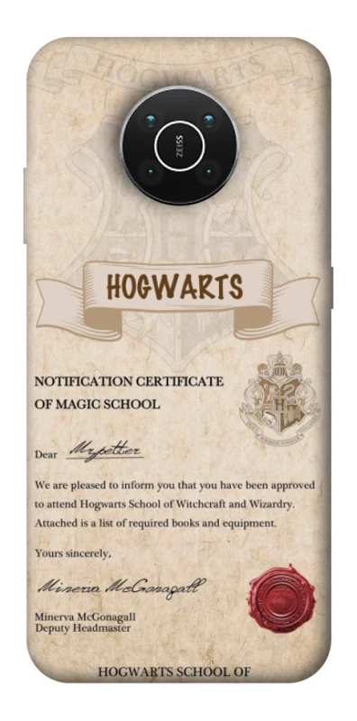 Чехол на Nokia X10 / X20 The Hogwarts acceptance letter фото 1 из 1