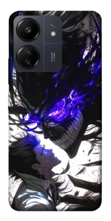 Чехол на Xiaomi Poco C65 Black soul anime фото 1 из 1