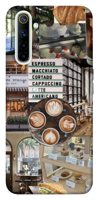 Чохол на Realme 6 Coffee collage ver.5 фото 1 з 1