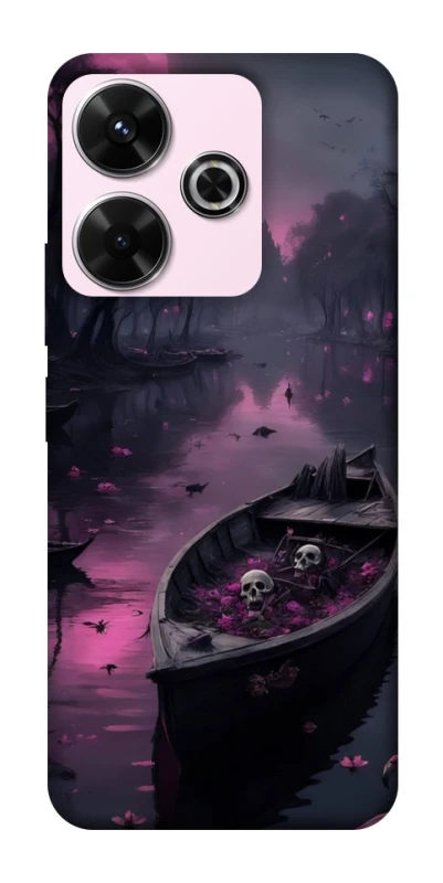 Чехол на Xiaomi Poco M6 4G Boat and flamingo фото 1 из 1