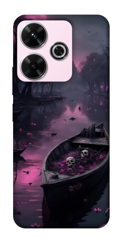 Чохол на Xiaomi Redmi 13 4G Boat and flamingo фото 1 з 1