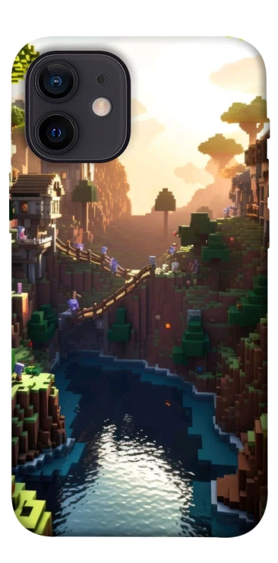 Чохол на Apple iPhone 12 mini (5.4") Minecraft sunset фото 1 з 1