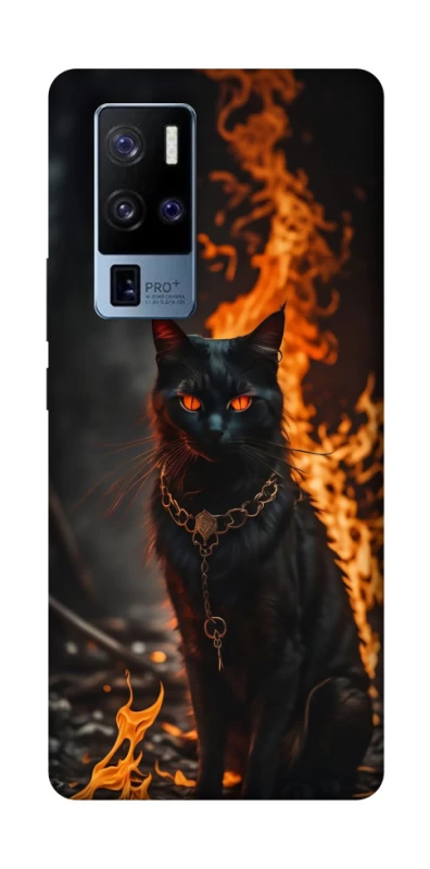 Чохол на Vivo X50 Pro+ Вогняний кіт фото 1 з 1
