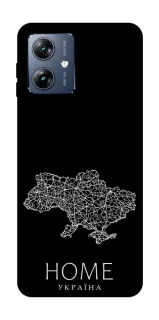 Чехол на Motorola Moto G54 Power Ukraine black map фото 1 из 1