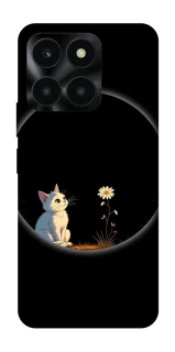 Чехол на Huawei Honor X6a Cat and flower фото 1 из 1