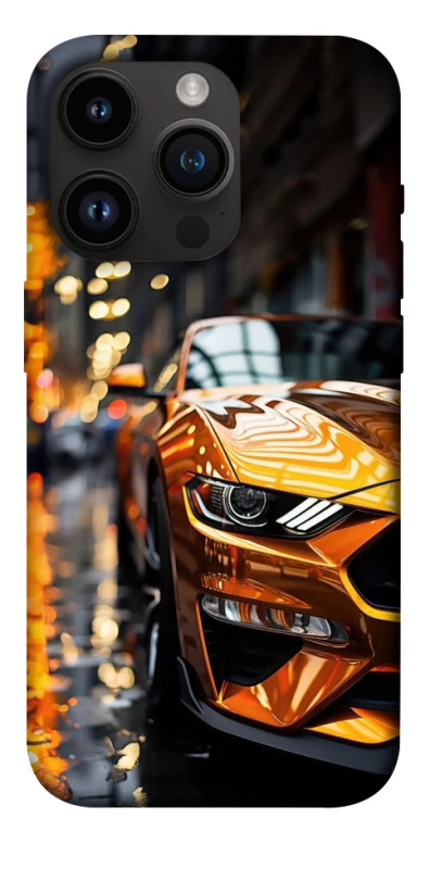Чохол на Apple iPhone 14 Pro (6.1") Golden sports car фото 1 з 1