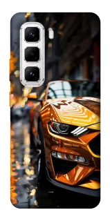 Чехол на Infinix Hot 50 Pro Golden sports car фото 1 из 1