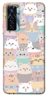 Чохол на TECNO Camon 17 Pro Funny Kittens ver.2 фото 1 з 1