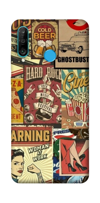 Чохол на Huawei P30 lite Retro collage ver.2 фото 1 з 1