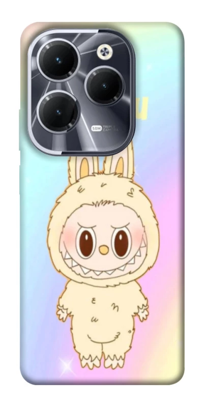 Чехол на Infinix Hot 40 Fluffy Rainbow Labubu фото 1 из 1