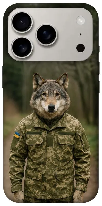 Чехол на Apple iPhone 18 Pro Волк защитник фото 2 из 2