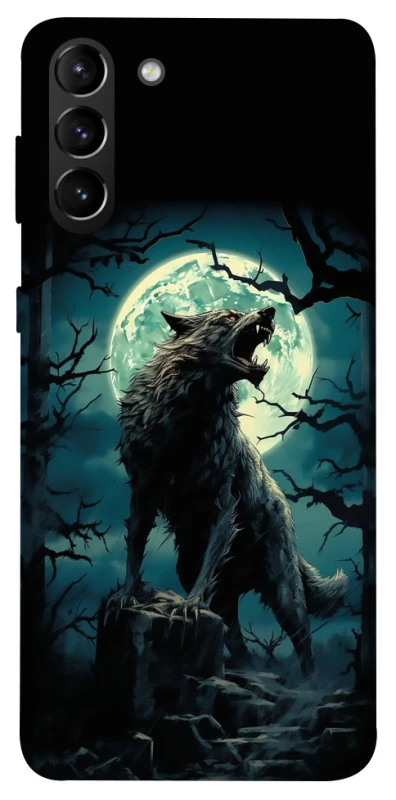 Чохол на Samsung Galaxy S21+ Вовк під місяцем фото 1 з 1