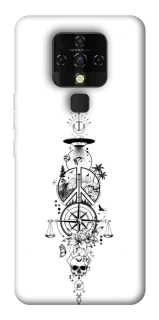 Чехол на TECNO Camon 16 SE Tattoo ver.7 фото 1 из 1