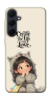 Чехол на Samsung Galaxy A35 Create the life you love фото 1 из 1