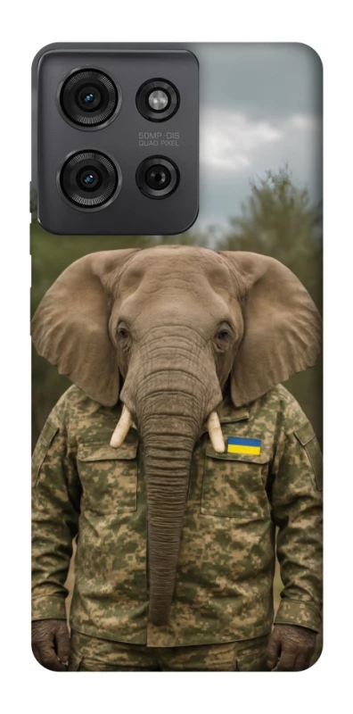 Чохол на Motorola Moto G75 Слон захисник фото 1 з 1