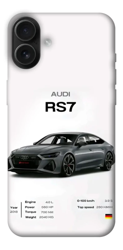Чохол на Apple iPhone 16 Plus Audi RS7 фото 1 з 1