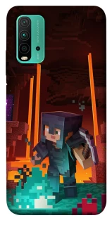 Чехол на Xiaomi Redmi Note 9 4G / Redmi 9 Power Minecraft game adventure фото 1 из 1