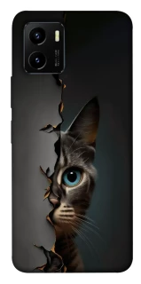 Чехол на Vivo Y15s Кот-подглядыватель v2 фото 1 из 1