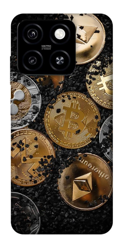 Чехол на ZTE Blade A55 4G Many coins v2 фото 1 из 1