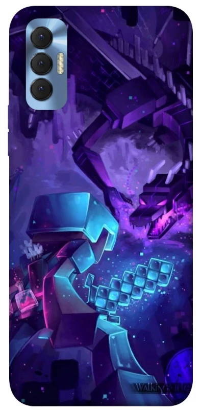 Чехол на TECNO Spark 8P Minecraft dragon фото 1 из 1