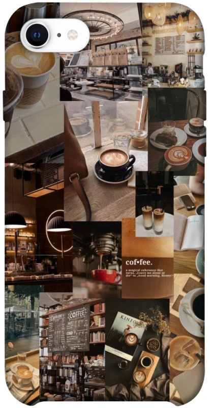 Чехол на Apple iPhone SE (2020) Coffee collage ver.2 фото 1 из 1