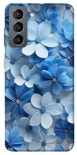 Чехол на Samsung Galaxy S21 FE Синие цветы фото 1 из 1