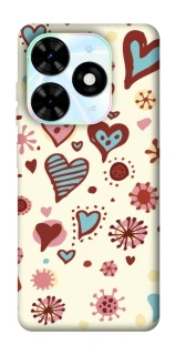 Чохол на TECNO Spark Go 2024 Pretty hearts фото 1 з 1