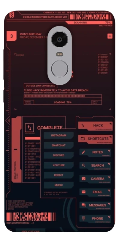 Чохол на Xiaomi Redmi Note 4X / Note 4 (Snapdragon) Attention фото 1 з 1