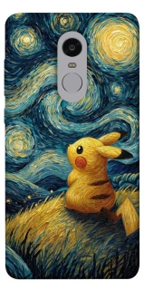 Чехол на Xiaomi Redmi Note 4X / Note 4 (Snapdragon) Pikachu and Van Gogh фото 1 из 1