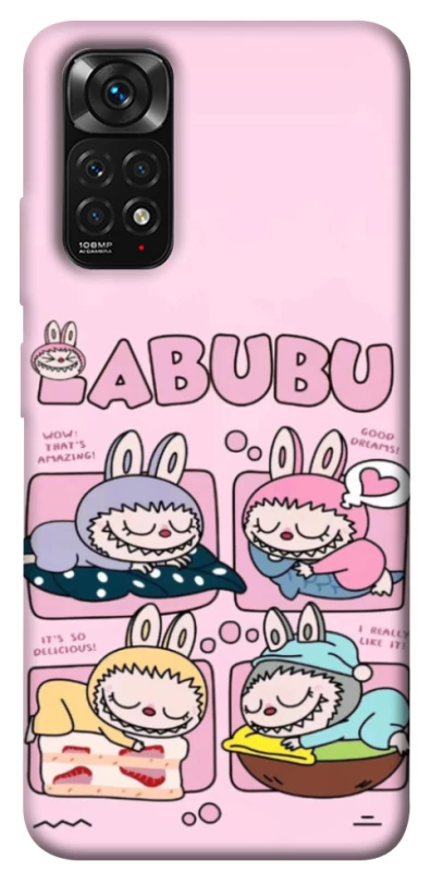 Чохол на Xiaomi Redmi Note 11 (Global) / Note 11S Labubu Dreams Collage фото 1 з 1