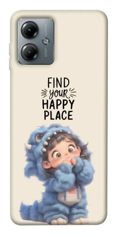 Чохол на Motorola Moto G14 Happy Place фото 1 з 1