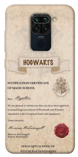 Чехол на Xiaomi Redmi Note 9 / Redmi 10X The Hogwarts acceptance letter фото 1 из 1