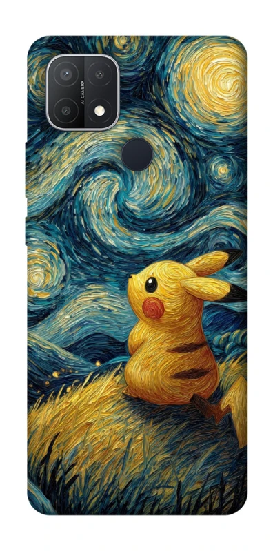 Чохол на Oppo A15s / A15 Pikachu and Van Gogh фото 1 з 1