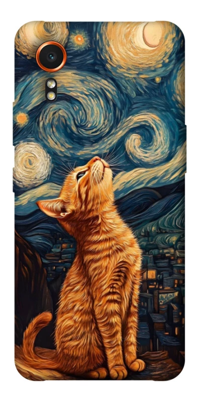 Чохол на Samsung Galaxy Xcover7 van gogh cat фото 1 з 1