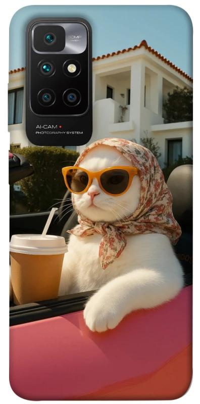 Чохол на Xiaomi Redmi 10 Stylish Cat Cruise фото 1 з 1