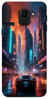 Чехол на Samsung J600F Galaxy J6 (2018) Cyber city фото 1 из 1