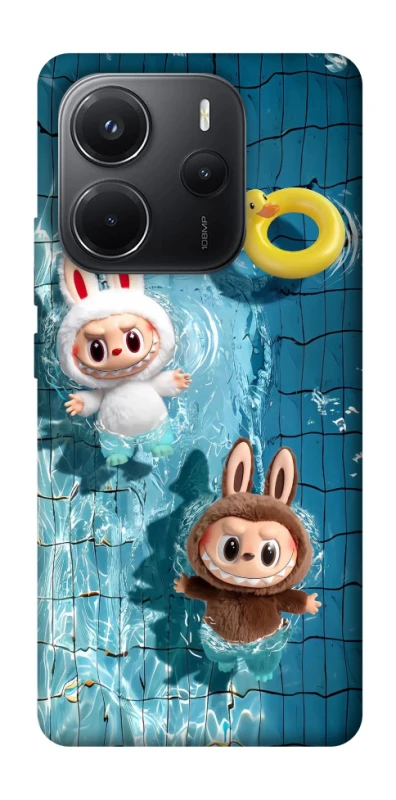 Чохол на Xiaomi Redmi Note 14 4G (Int. version) Labubu in the pool фото 1 з 1