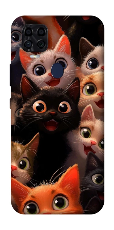 Чохол на ZTE Blade v2020 happy cats фото 1 з 1